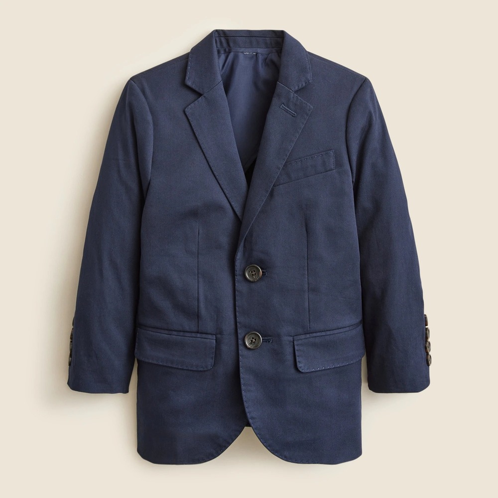 J.Crew Crewcuts Boys' Ludlow suit‎ jacket in chino Navy NWT Size 6